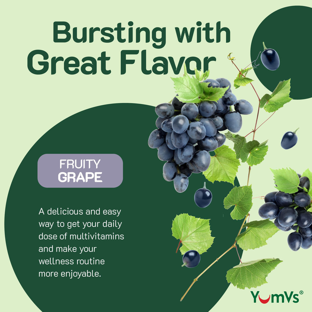 Nutritional information and ingredients for YumV's Iron Gummies