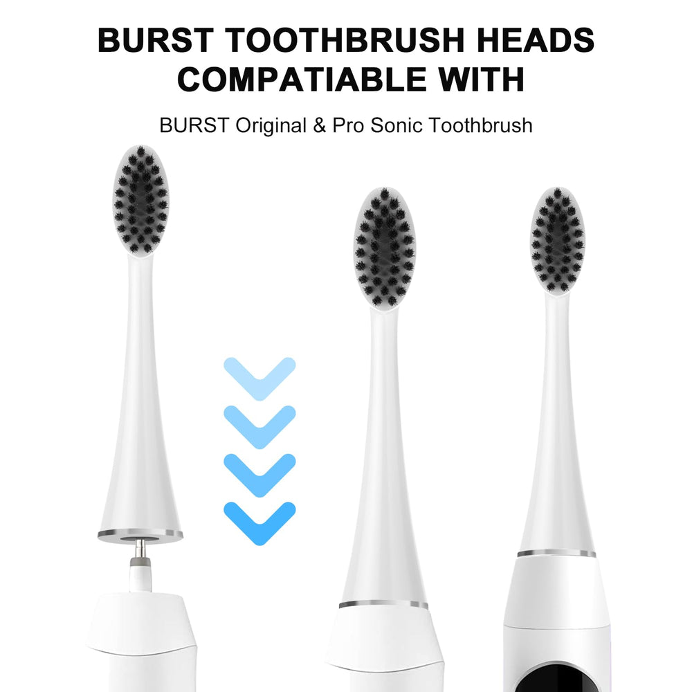 Soft charcoal bristles close-up for deep cleaning