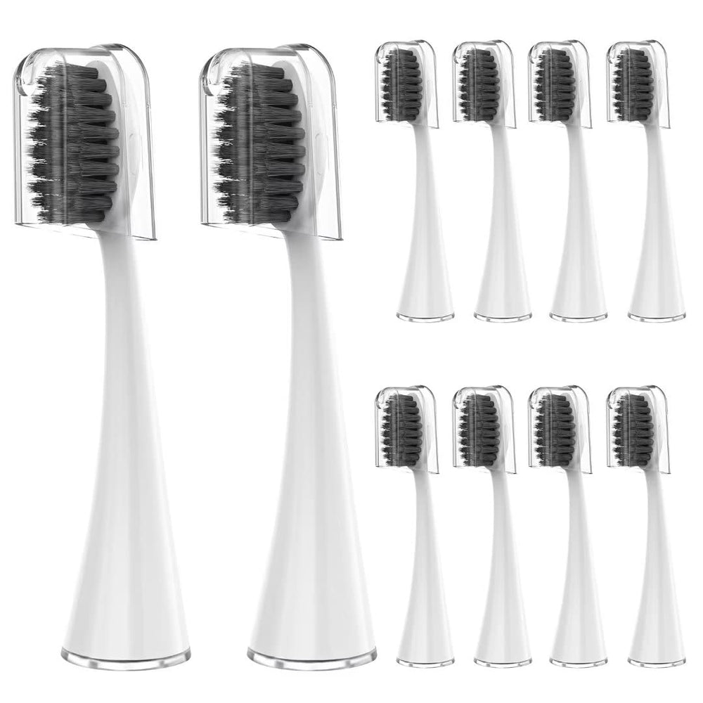 YUNCHI Burst replacement toothbrush heads with white heads and dust caps