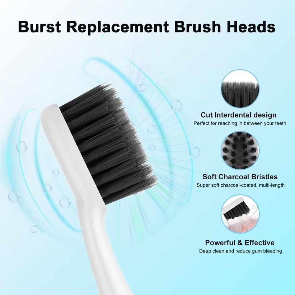 10-pack packaging of YUNCHI Burst replacement toothbrush heads