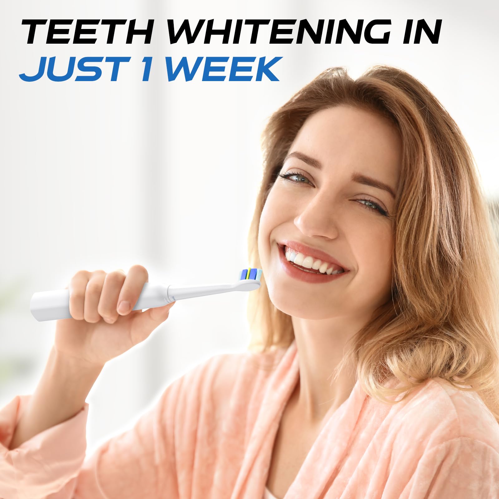 YUNCHI electric toothbrush used by adults and kids in bathroom