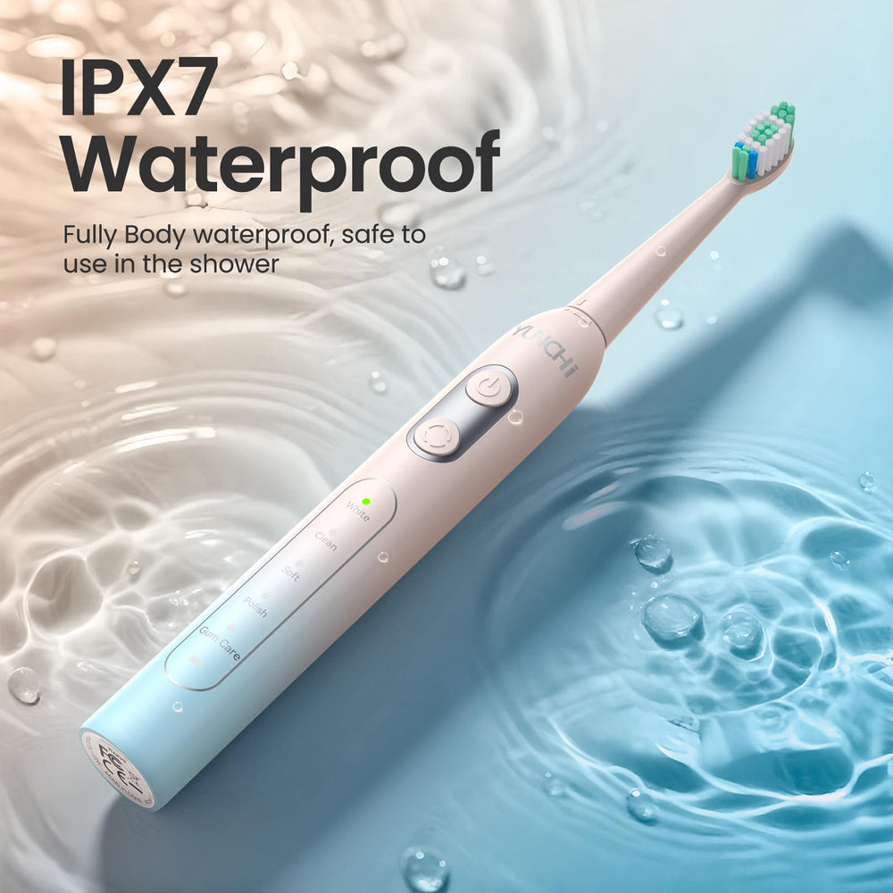 IPX7 waterproof body of YUNCHI electric toothbrush