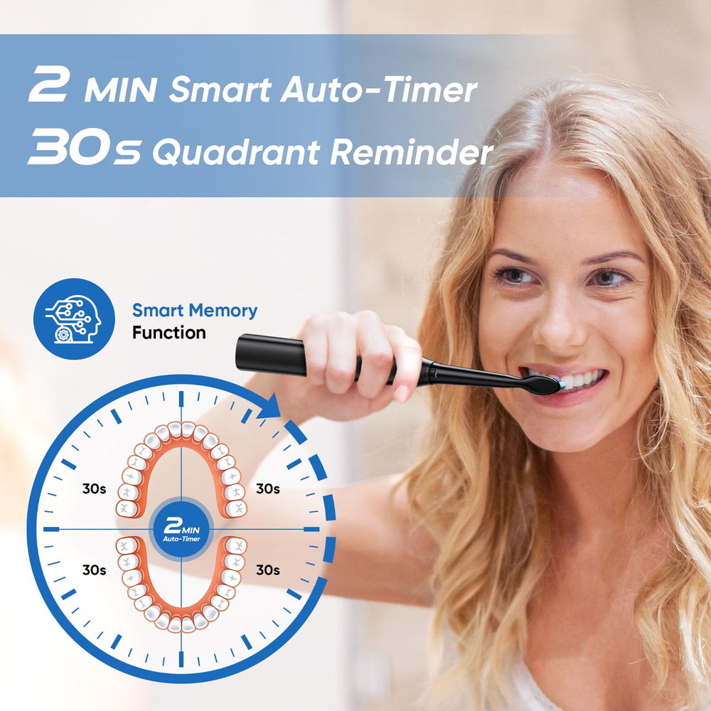 YUNCHI electric toothbrush black in use
