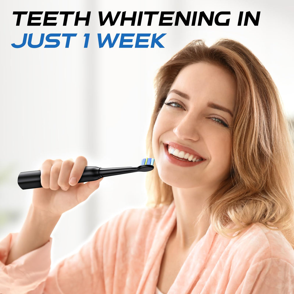 YUNCHI electric toothbrush black lifestyle shot