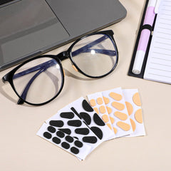 D-shaped nose pads with self-adhesive backing for glasses