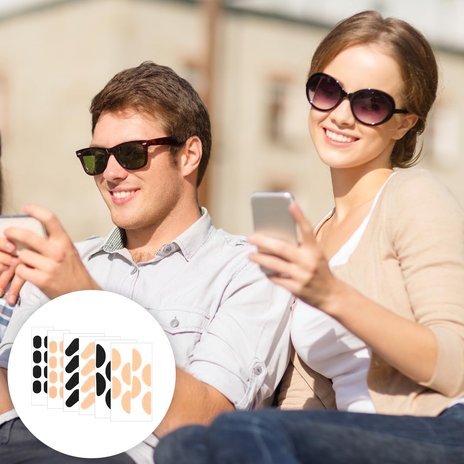 Packaging of 48 pairs of nose pads in sheets