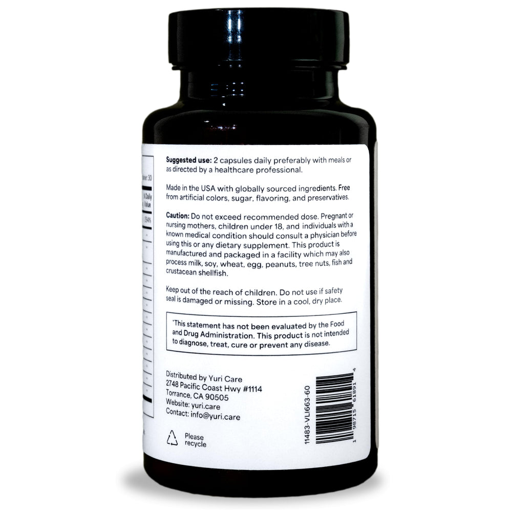 Yuri Care Eurofins certification seal close-up communicates tested safety and quality.