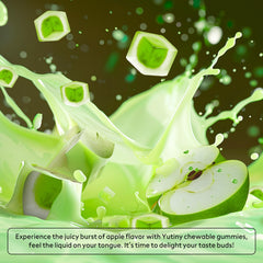 Natural apple flavor indication and chewable texture