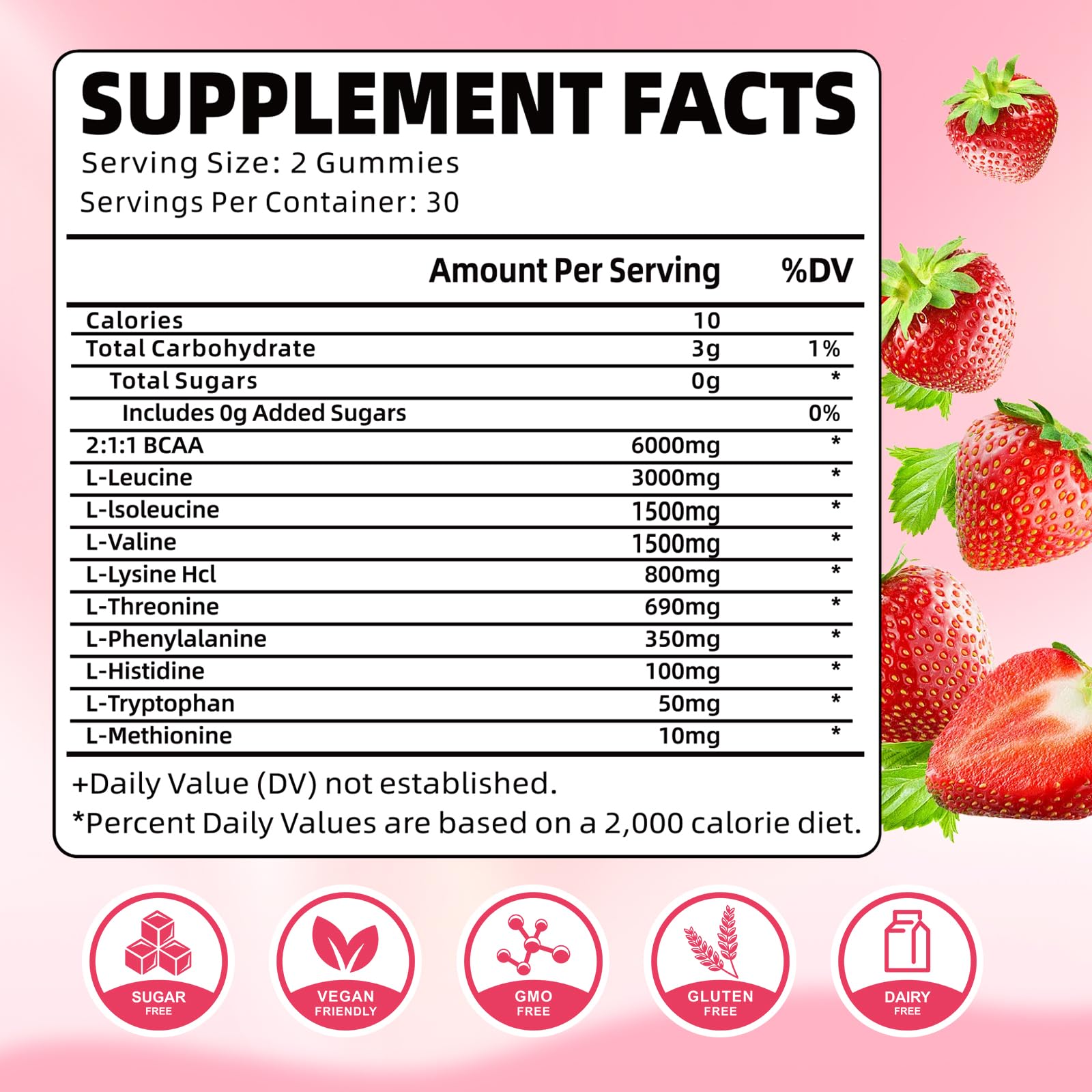 YUULAI EAA Gummies strawberry packshot 60 count