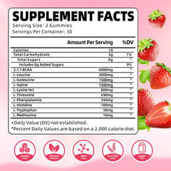YUULAI EAA Gummies strawberry packshot 60 count