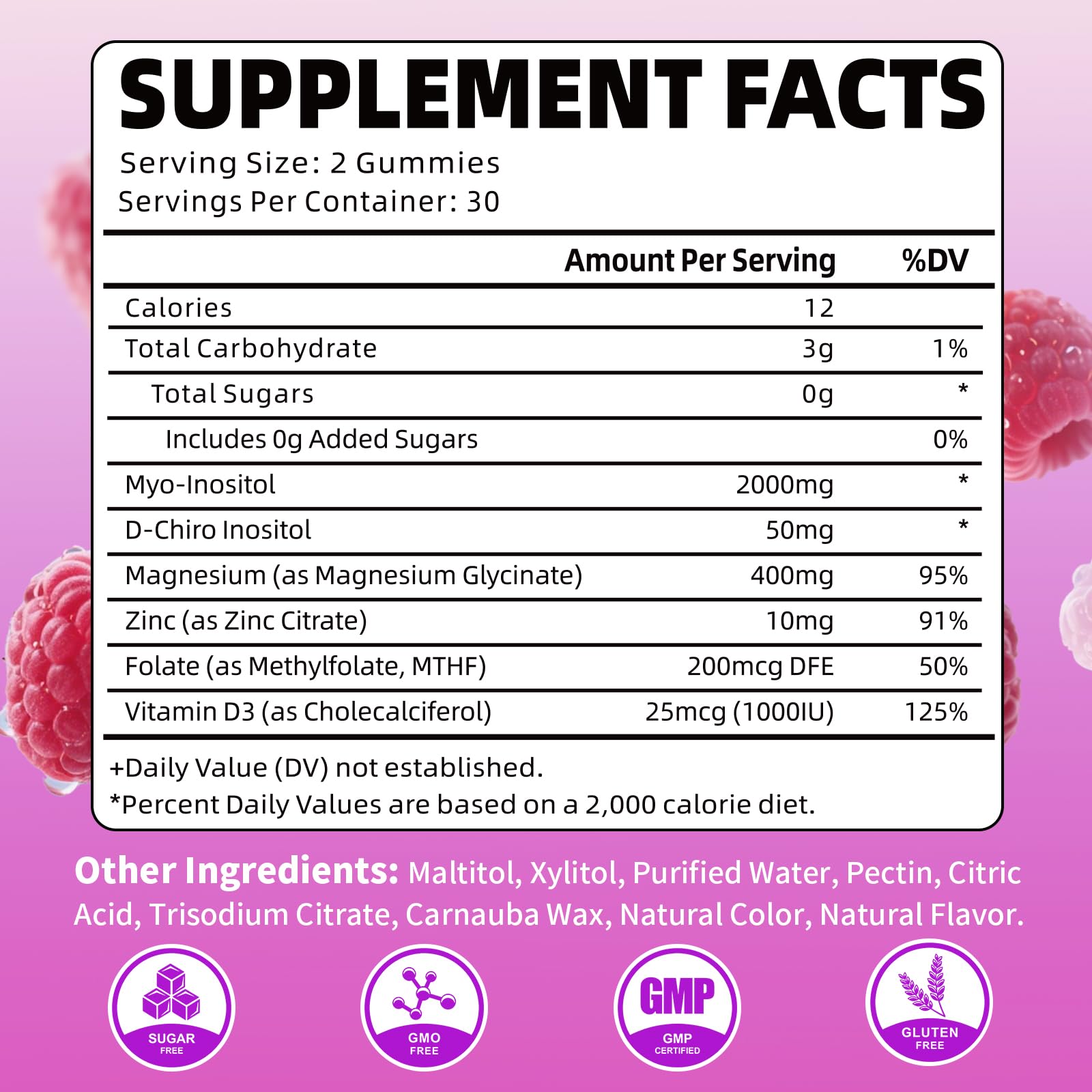 YUULAI close up of raspberry gummies texture highlighting chewable, sugar-free formula benefit