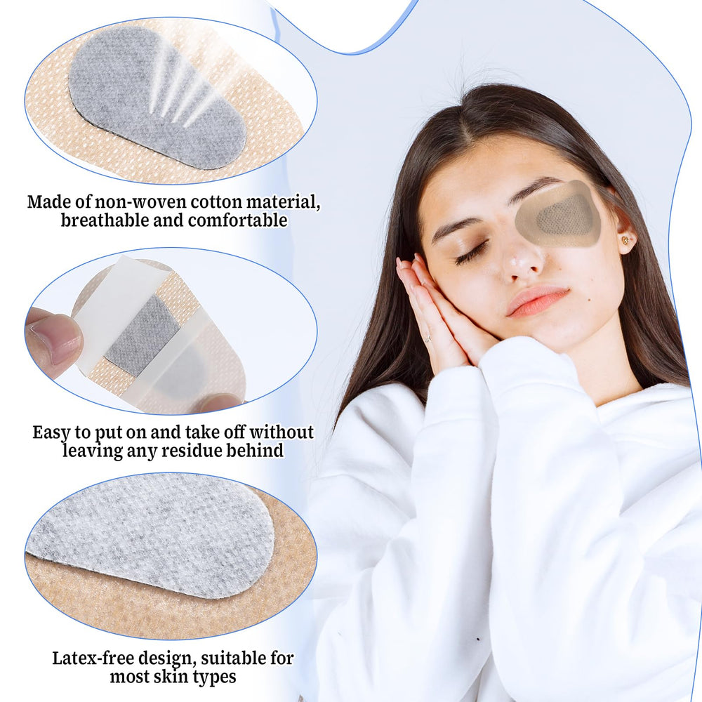 Latex-free adhesive eye patches