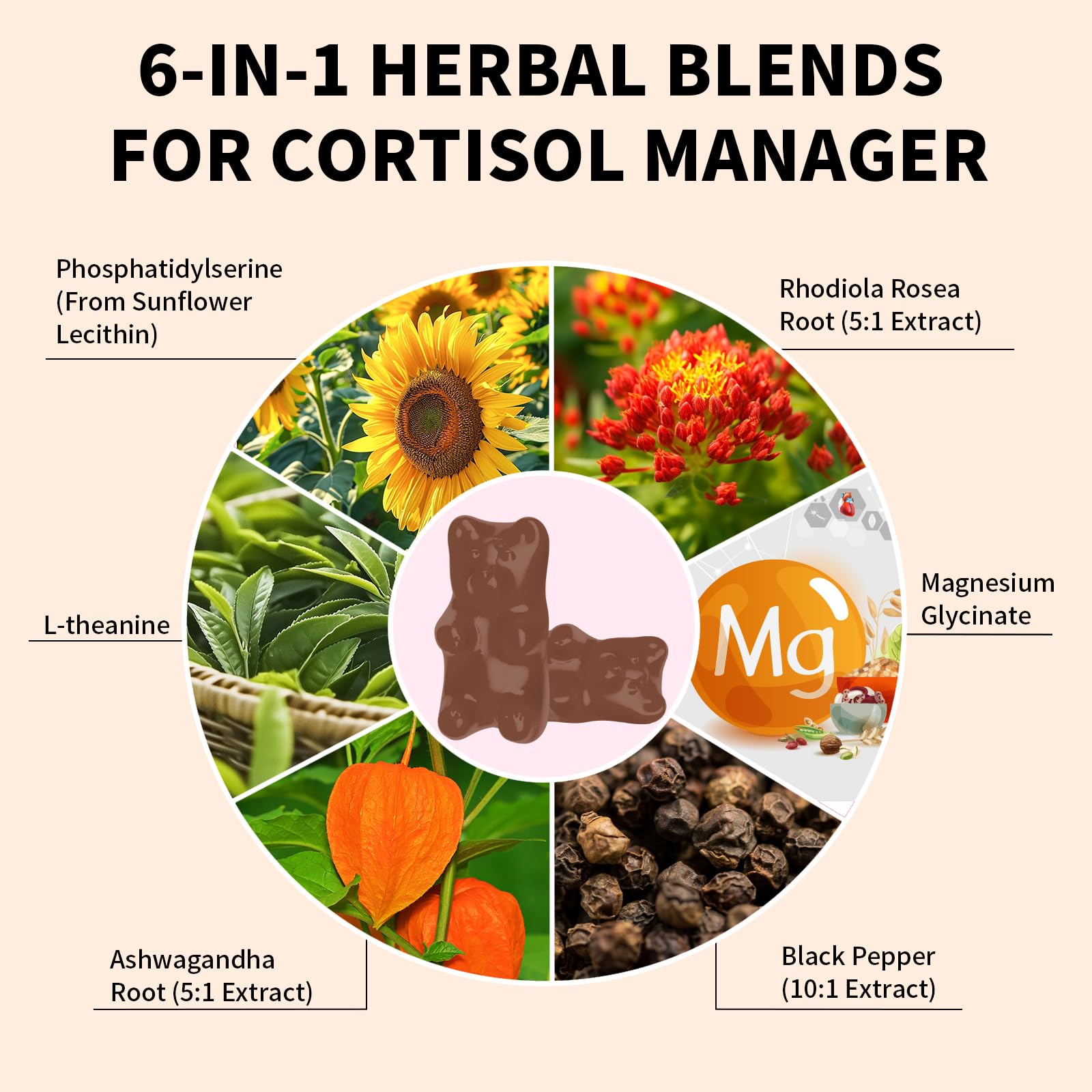 Orange gummies showing soft-chew texture