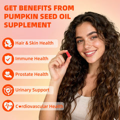 Nutrition highlights: pumpkin seed oil 3000mg, saw palmetto 1000mg, zinc 11mg per serving