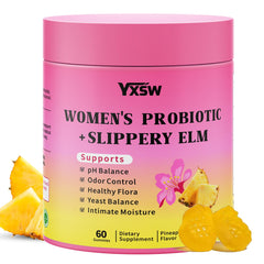 YXSW Probiotic Gummies bottle packaging with pineapple flavor