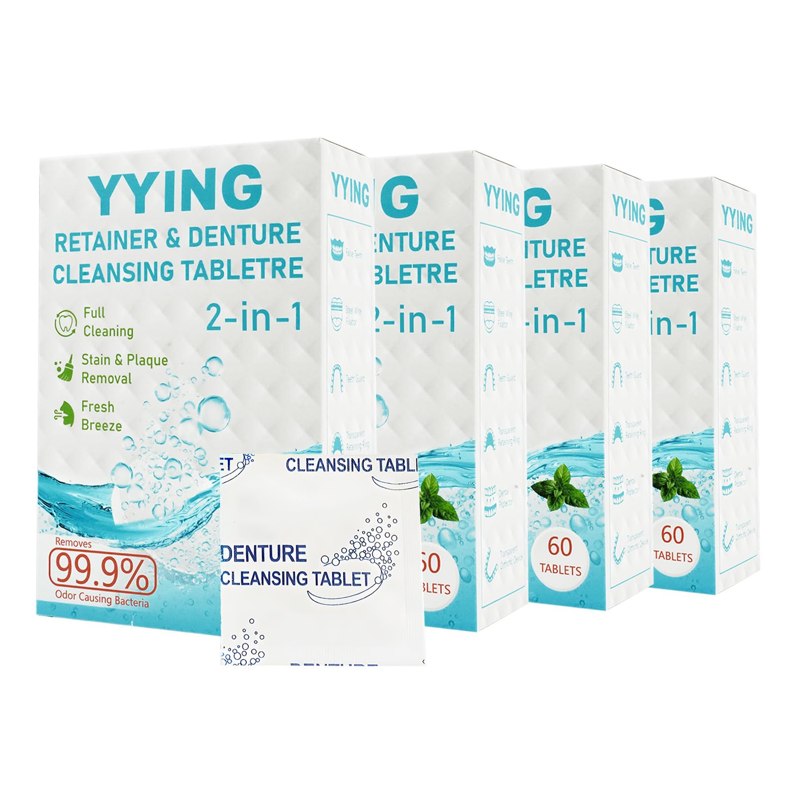 YYING Retainer Cleaner 240 tablets front packaging