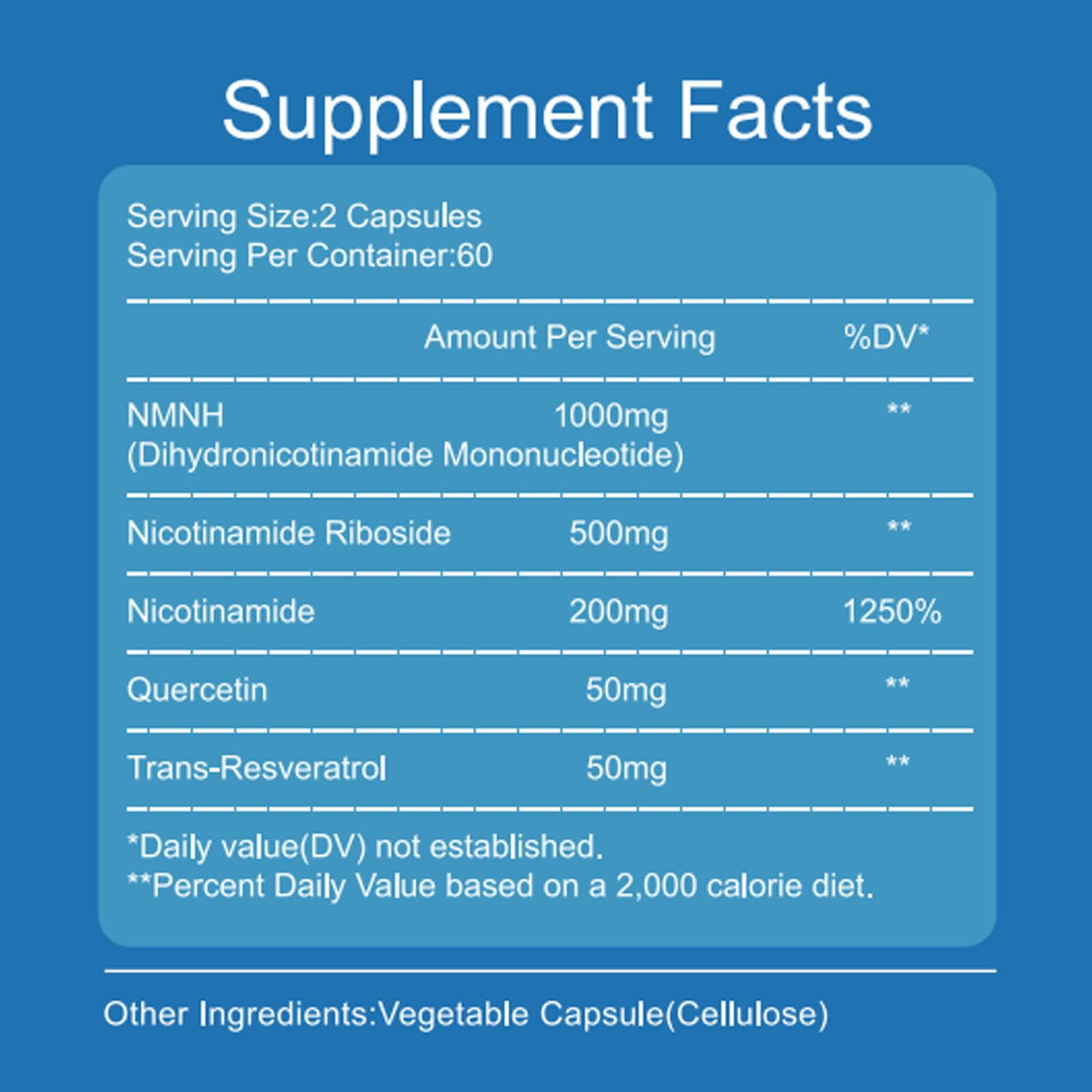 NMNH bottle with a glass of water
