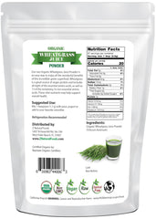 1lb packaging of Z Natural Foods Organic Wheat Grass Juice Powder