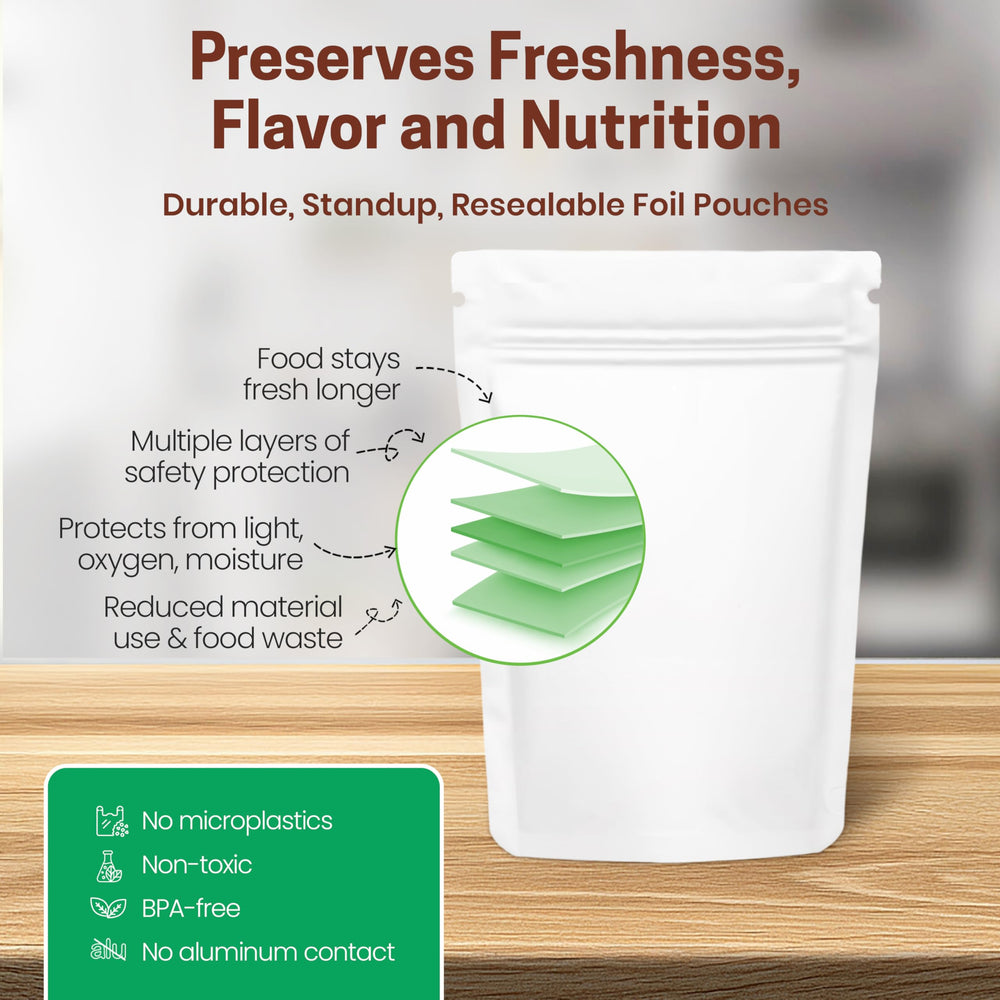 Z Natural Foods resealable 8 oz bag keeps aroma fresh.