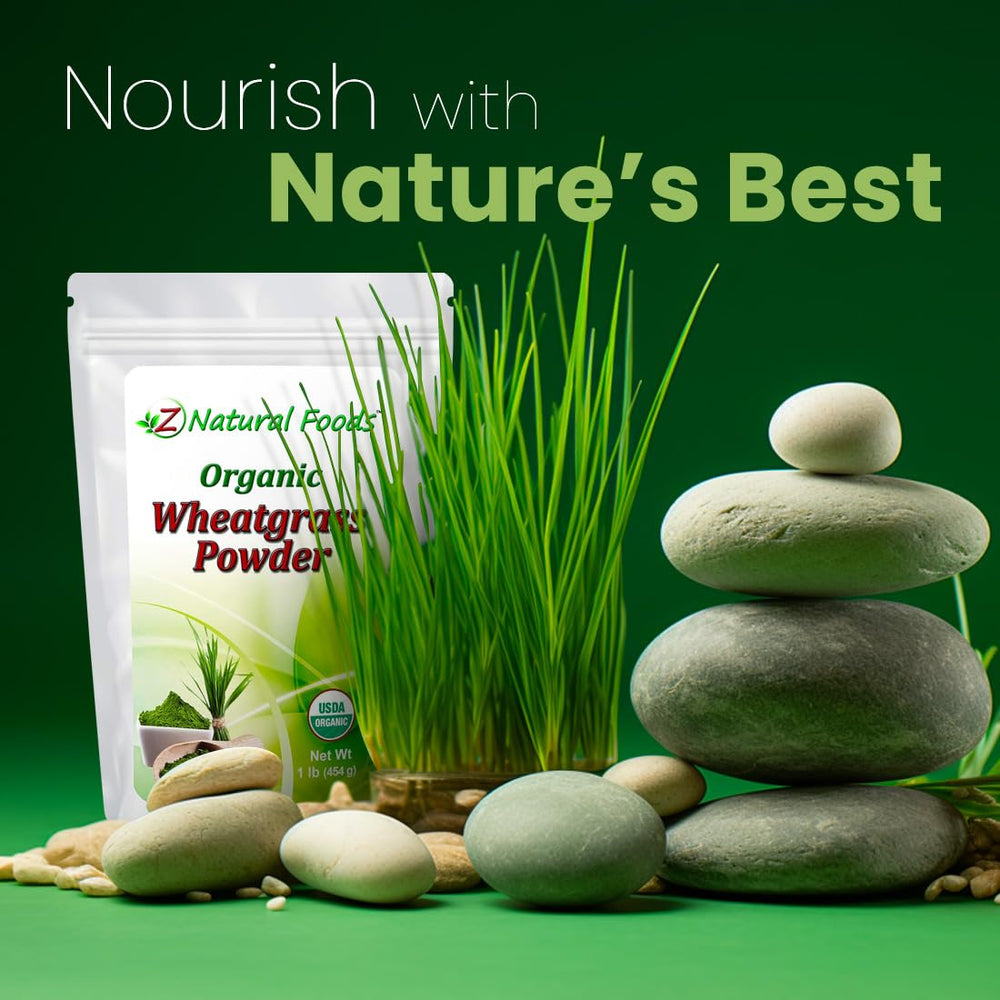Wheatgrass powder scoop with powder