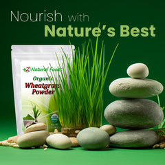 Wheatgrass powder scoop with powder