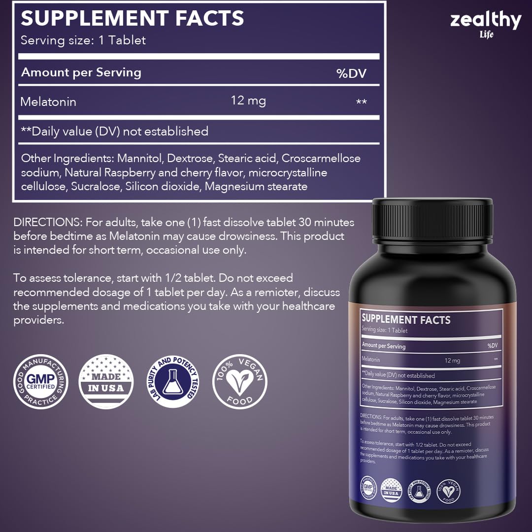 Close-up of bottle label showing Berry Flavor and 100-count