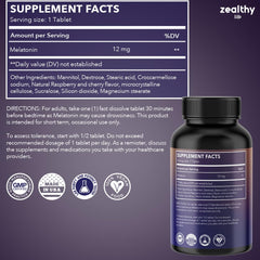 Close-up of bottle label showing Berry Flavor and 100-count