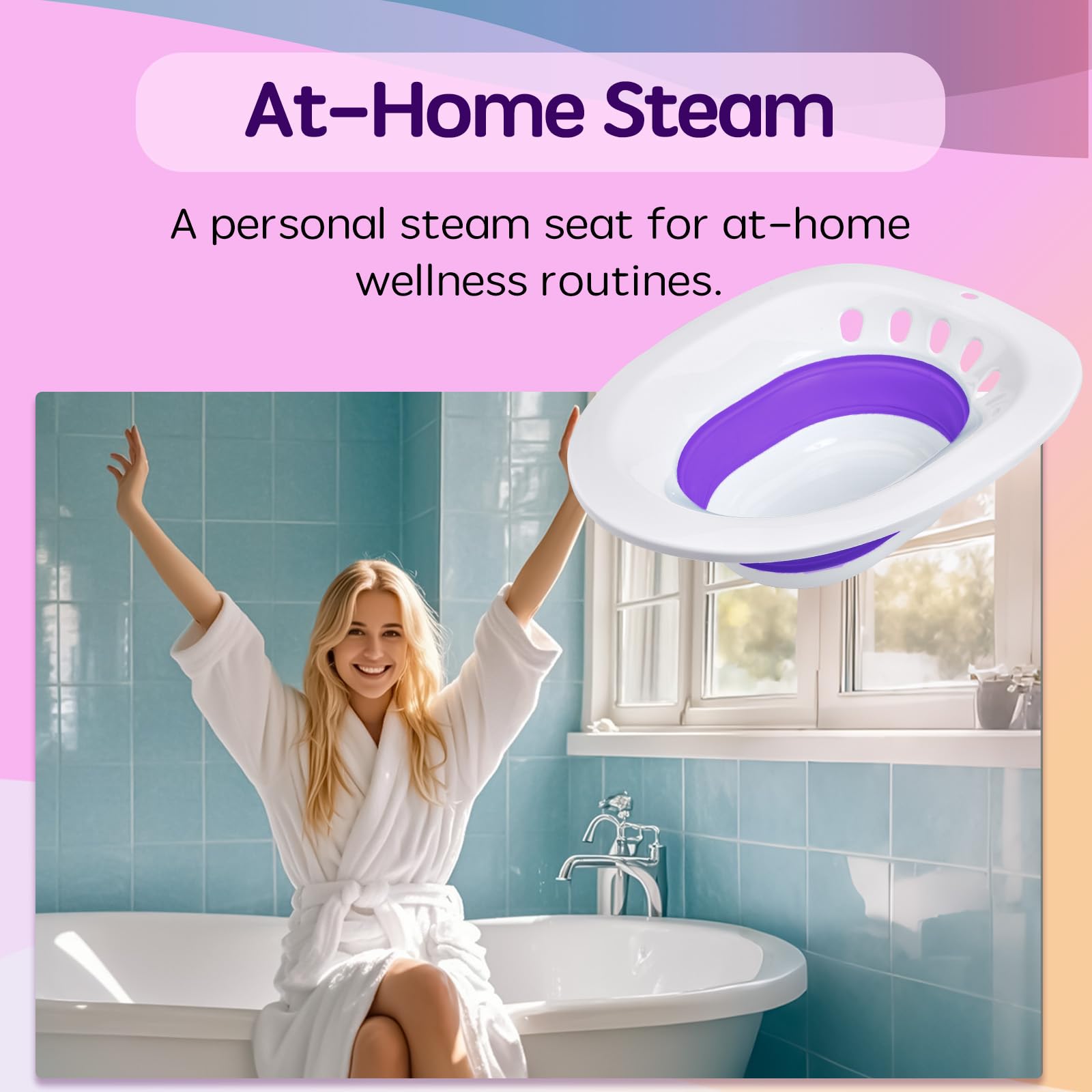 Integrated steam basin as part of the all-in-one design