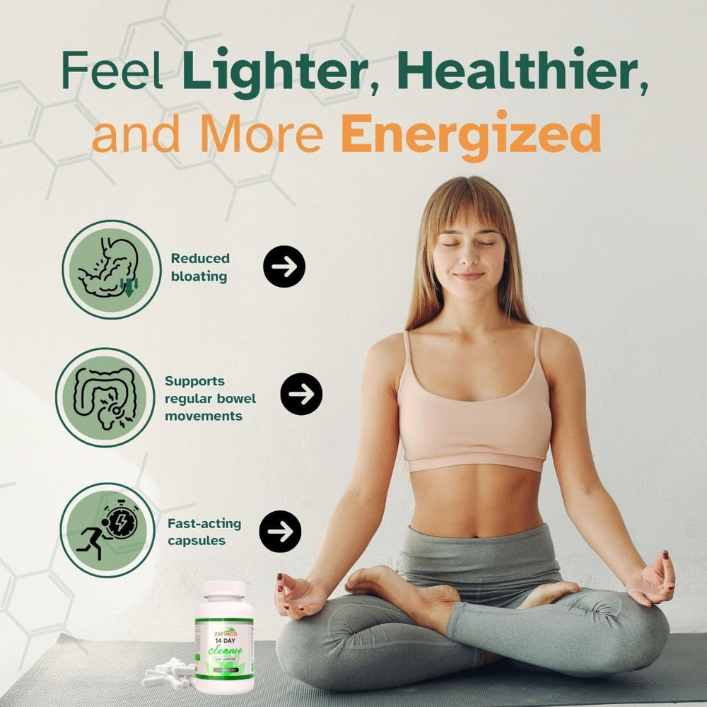 ZAFiNCO Gut Relief ingredients highlight psyllium husk and aloe for fiber support.