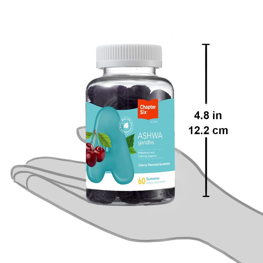 Ashwagandha gummy showing adaptogenic stress support