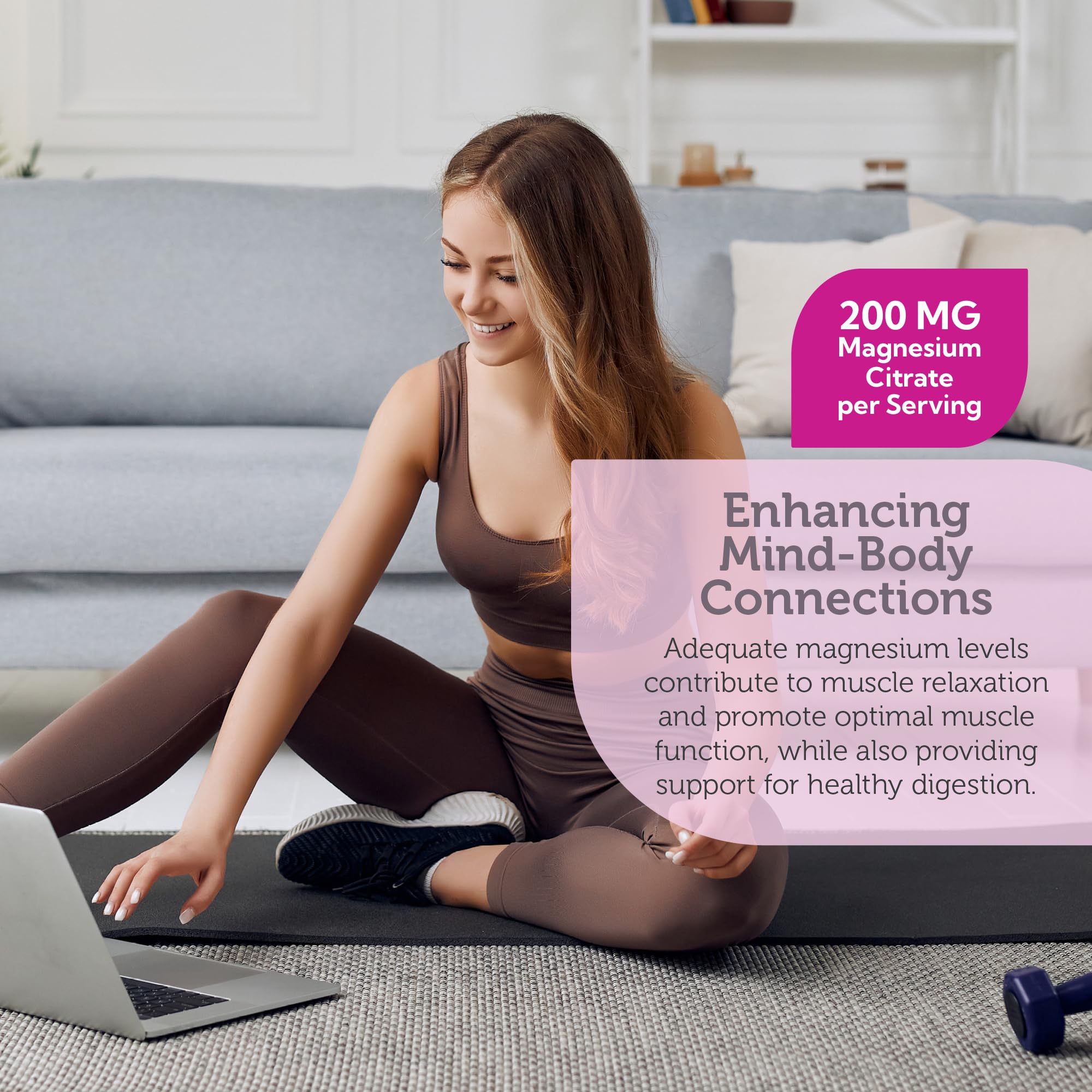 Graphic highlighting 300+ metabolic functions supported by magnesium