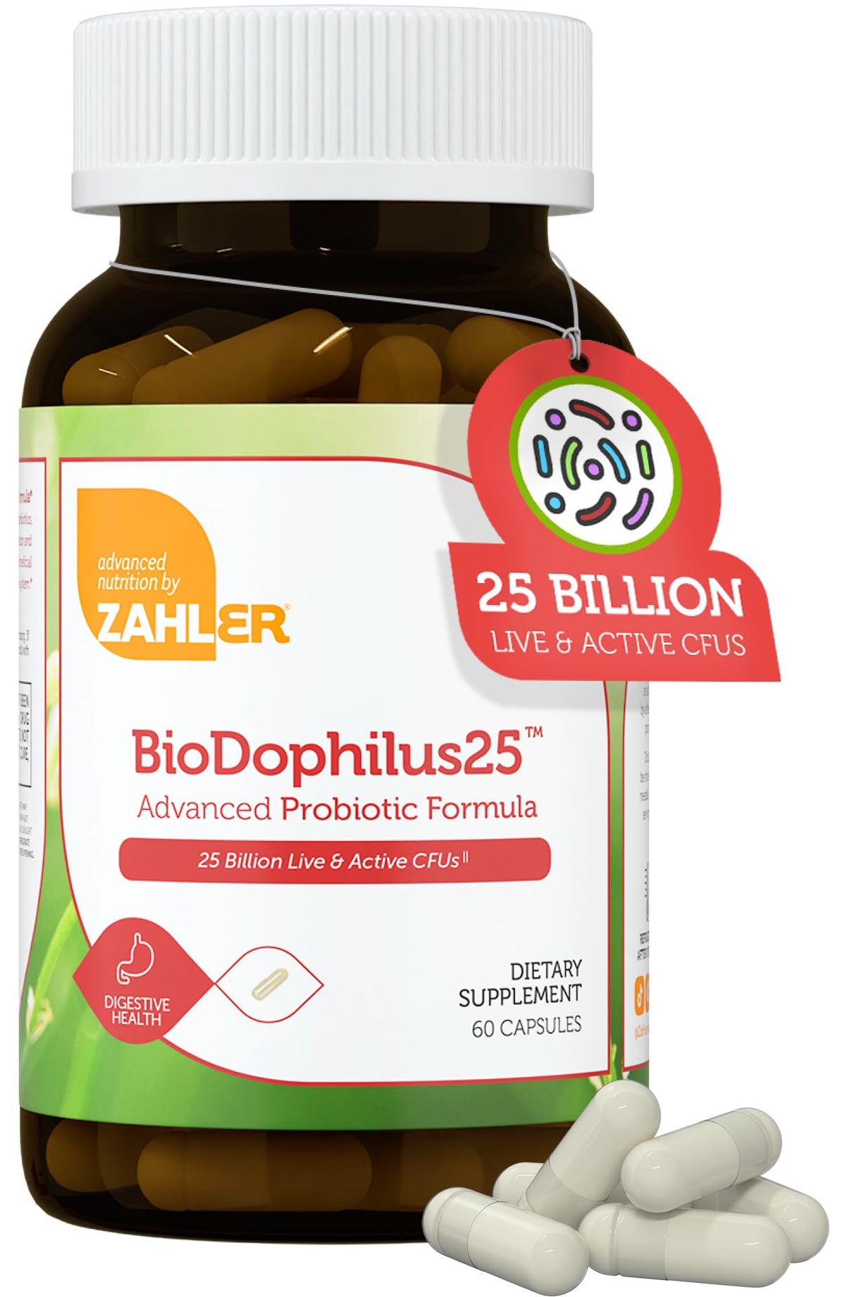 Zahler BioDophilus25 bottle with 60 capsules