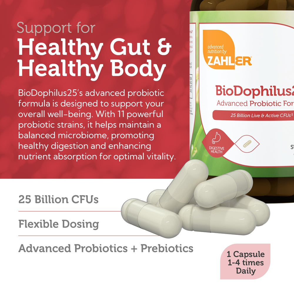 Illustration of probiotic strains and prebiotic components