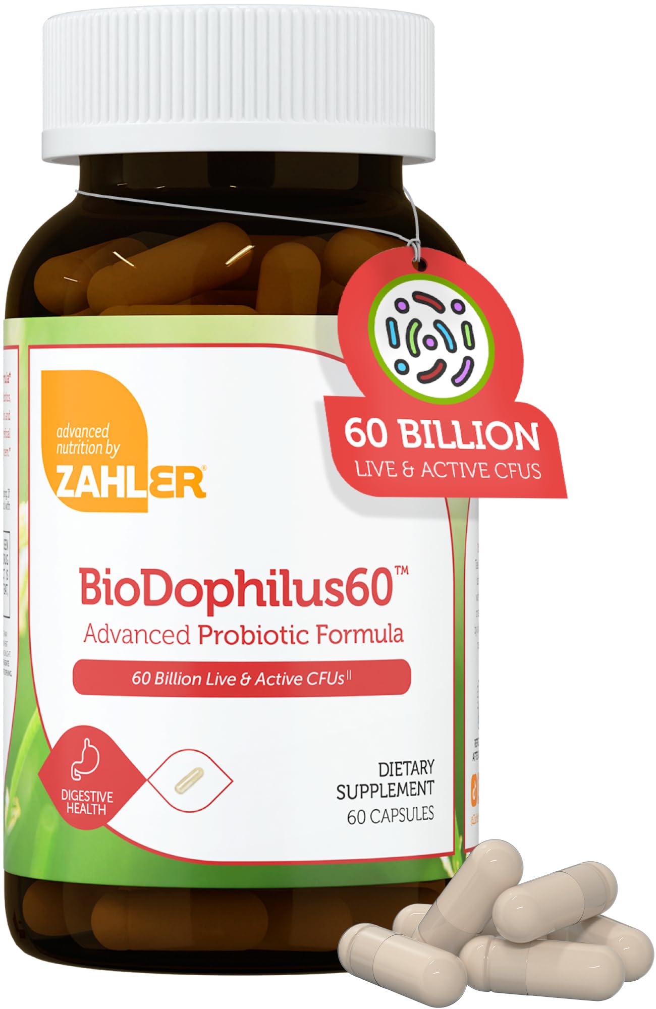 Zahler BioDophilus60 bottle with 60 capsules