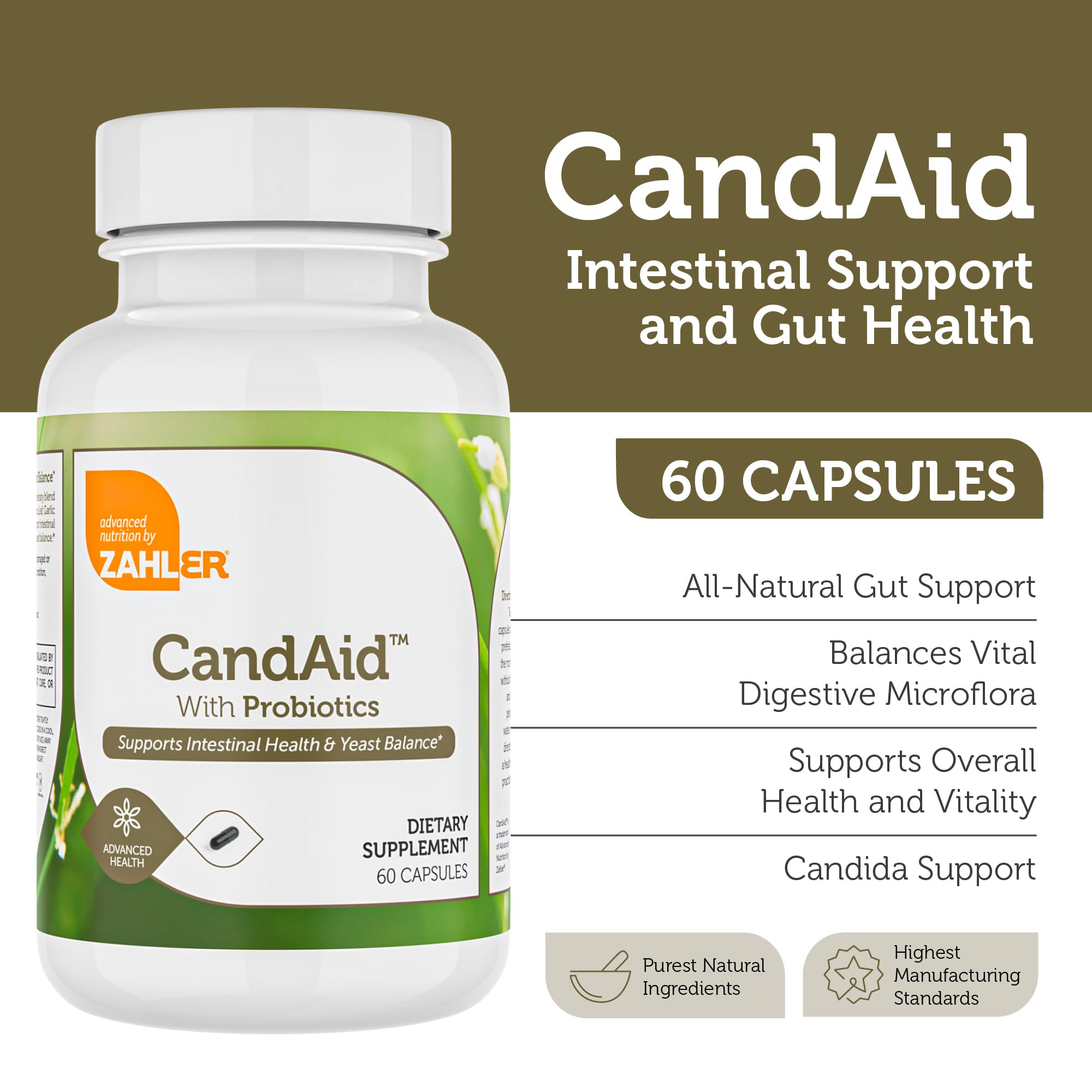 Zahler CandAid timed-release capsules showing two-stage delivery for steady digestion.