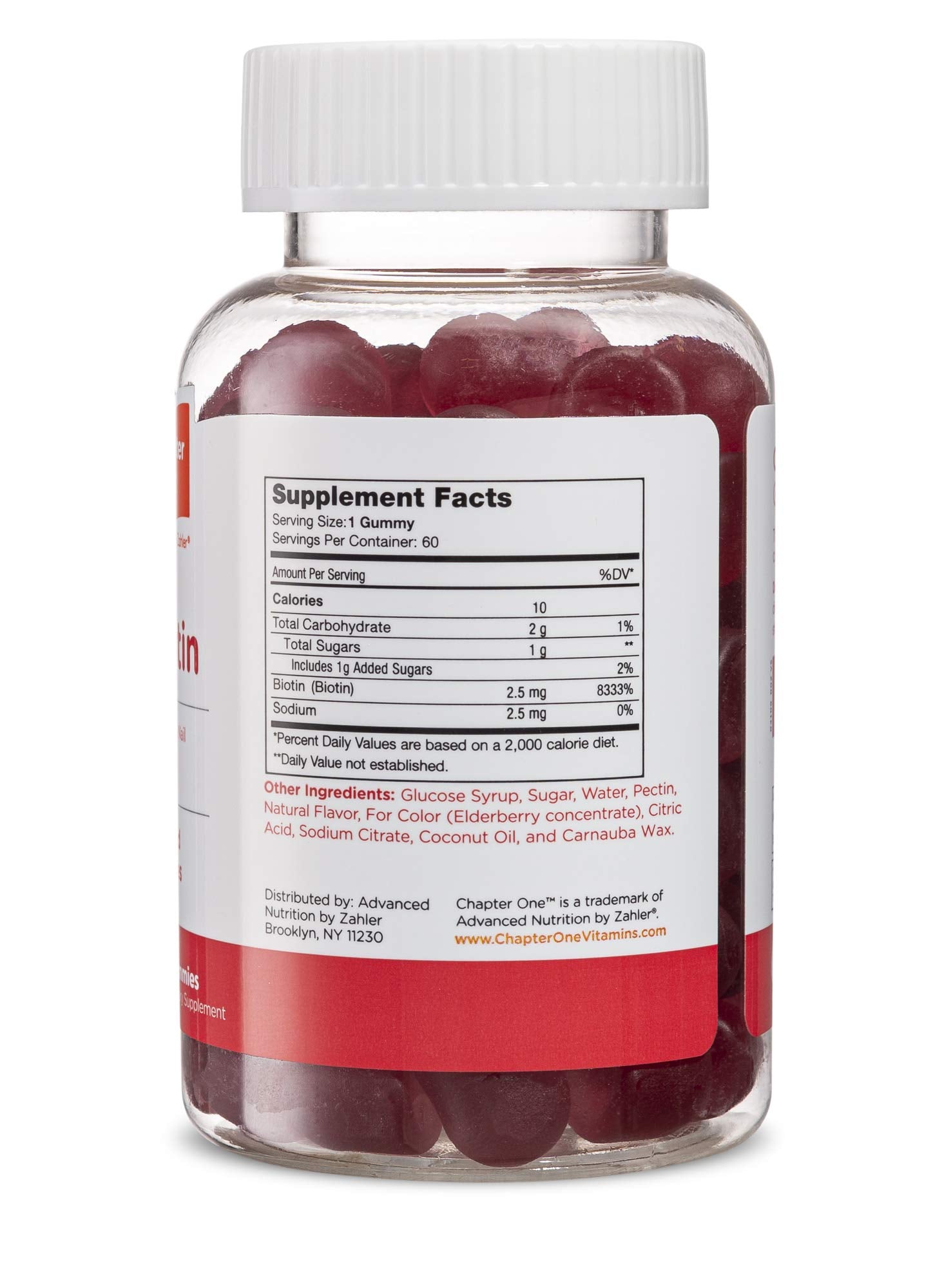 Close-up of Chapter One Biotin Gummies