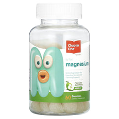 Zahler Chapter One bottle front showing apple-flavored kids magnesium benefits