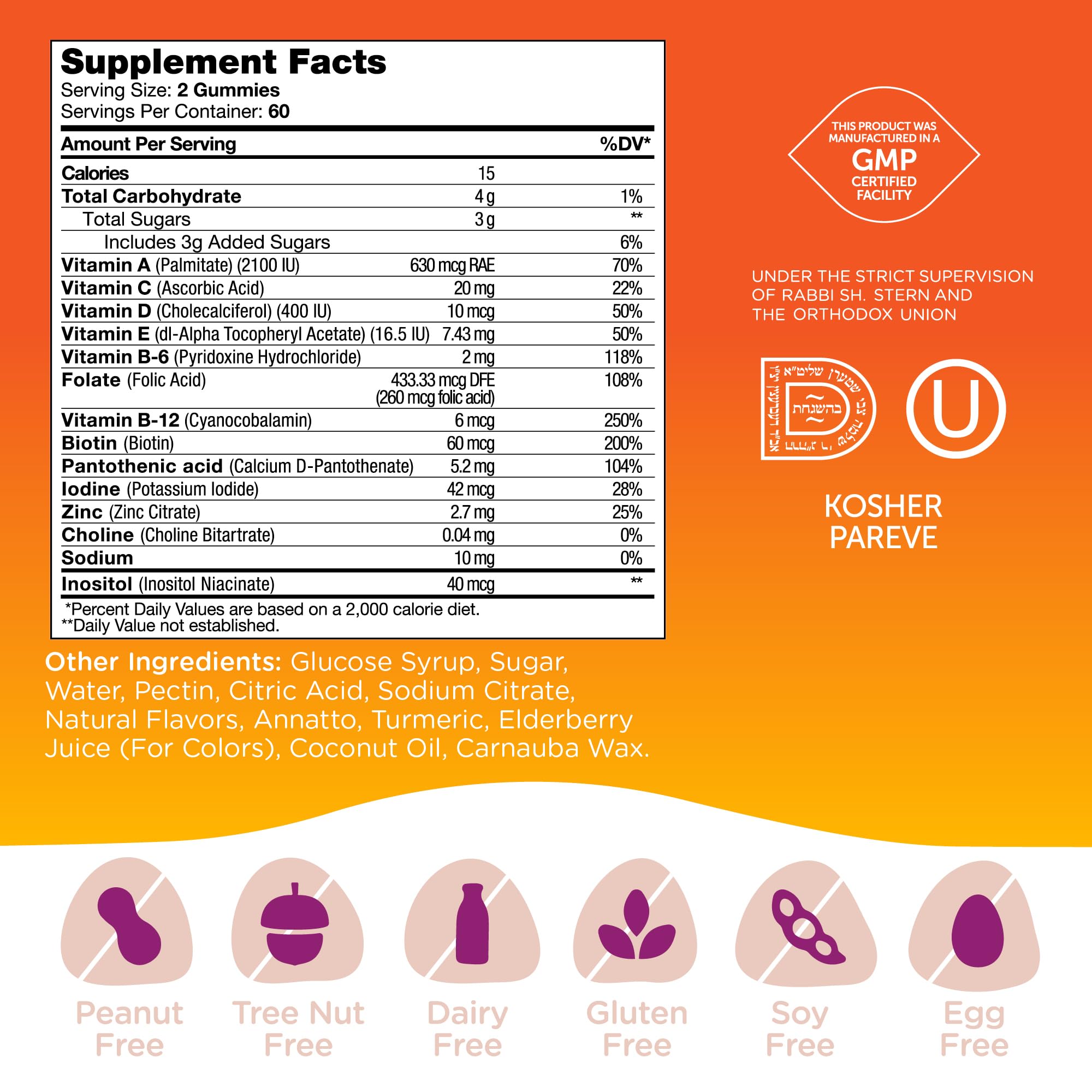 Made in the USA stamp on Zahler Chapter One M is for Multi bottle