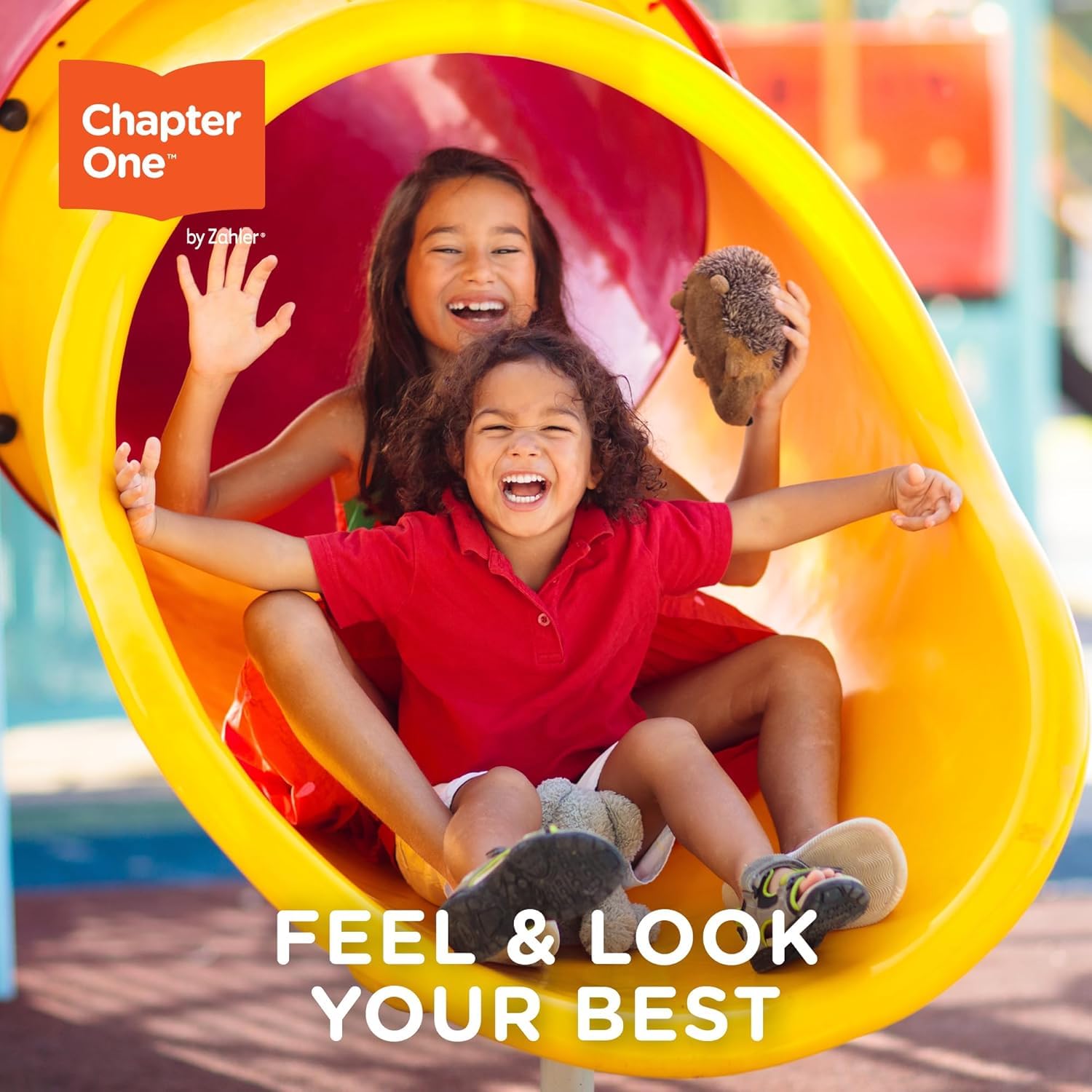 Kid-friendly raspberry orange flavored probiotic gummies display