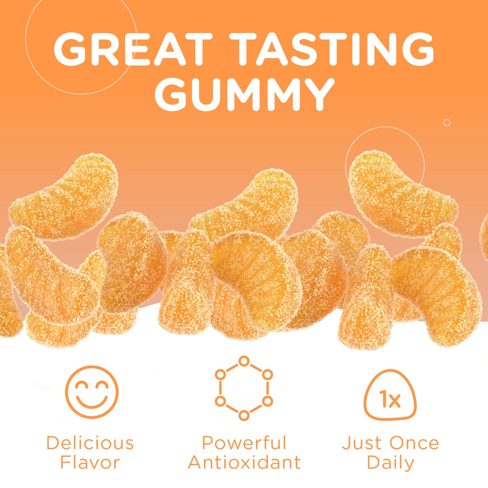 Serving suggestion showing kids and adults enjoying Vitamin C gummies.