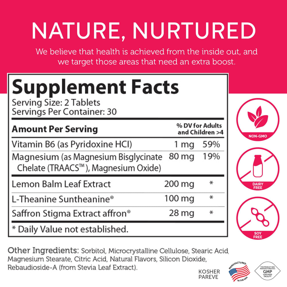 Serving size and dosage information on bottle