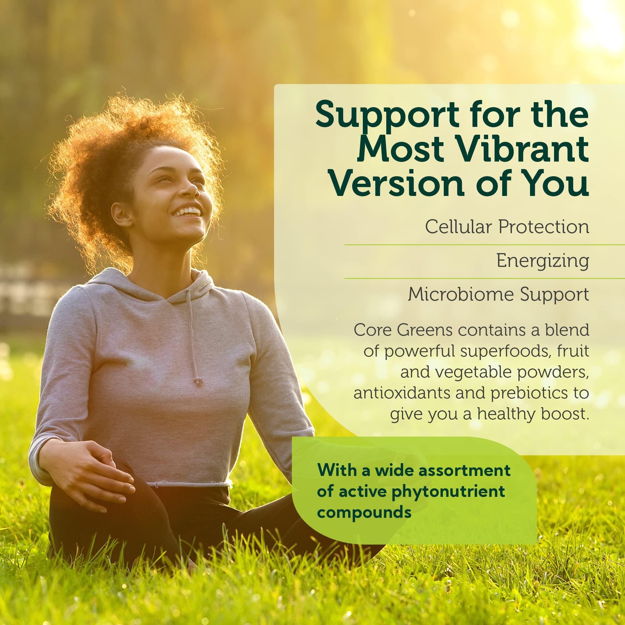 Spectra Blend and greens ingredients illustration