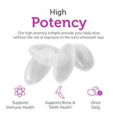 Icons representing immune support and bone health