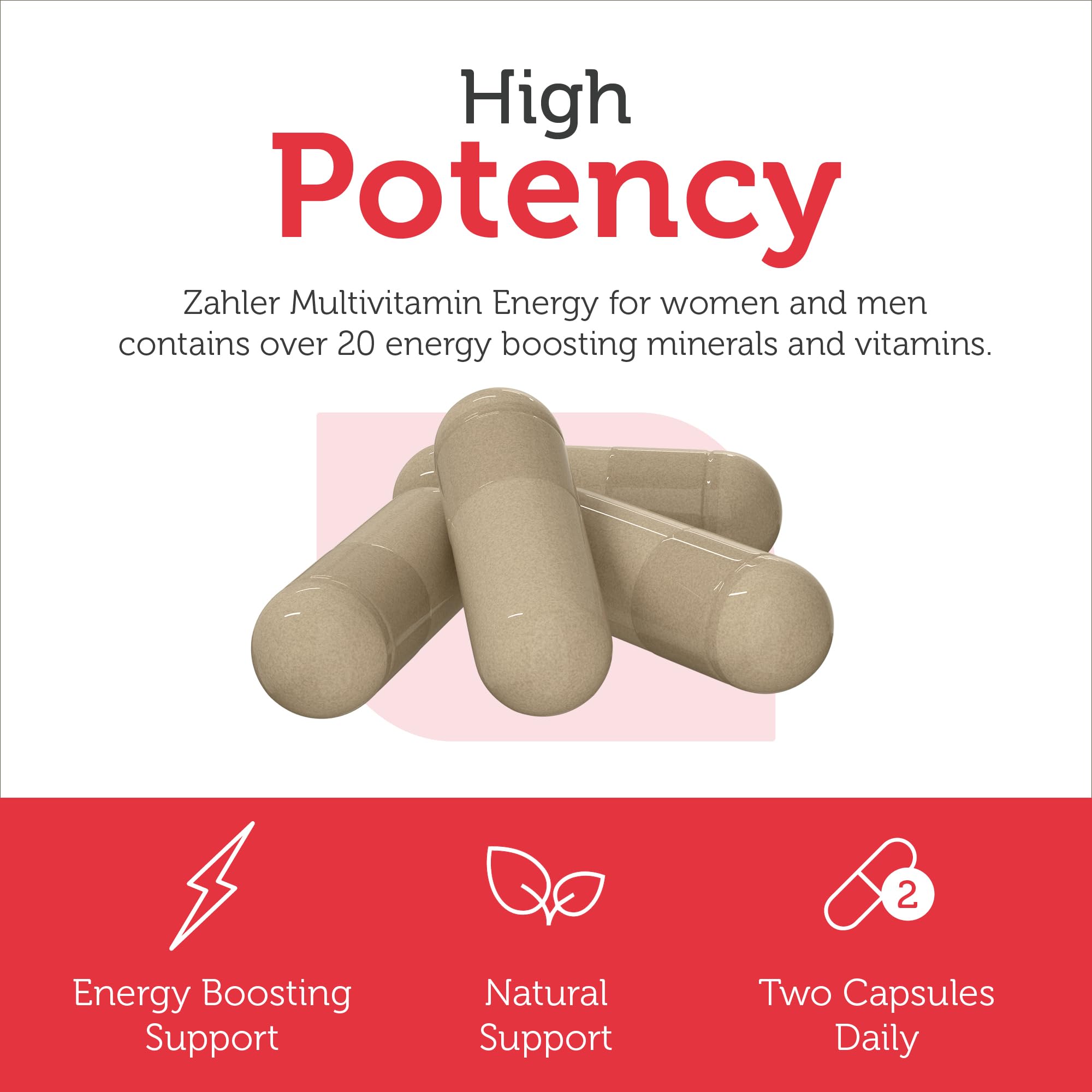 Kosher certification badge on Zahler multivitamin packaging