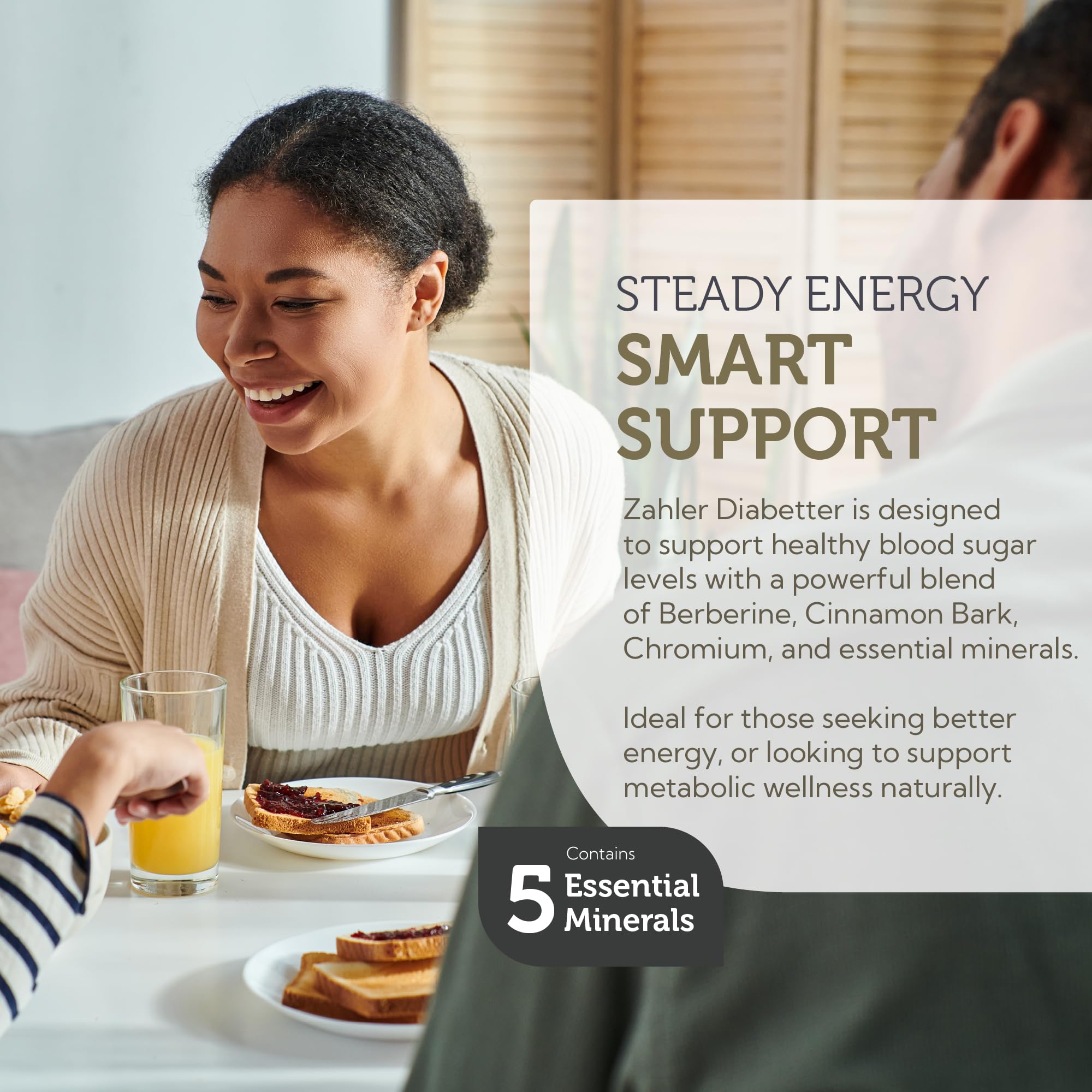 Zahler Diabetter bottle alongside GMP certification badge