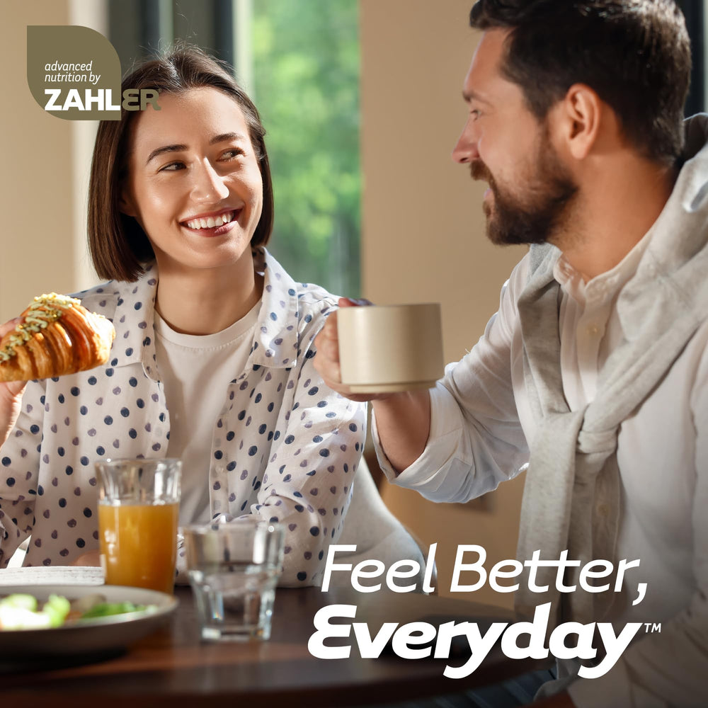 Serving suggestion showing capsules and dosage information for Zahler Diabetter