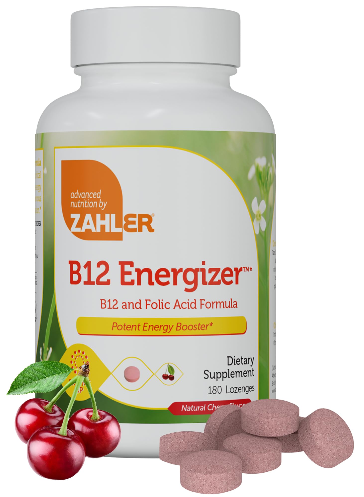 Zahler Energizer B12 5000 mcg lozenge Cherry flavor packaging