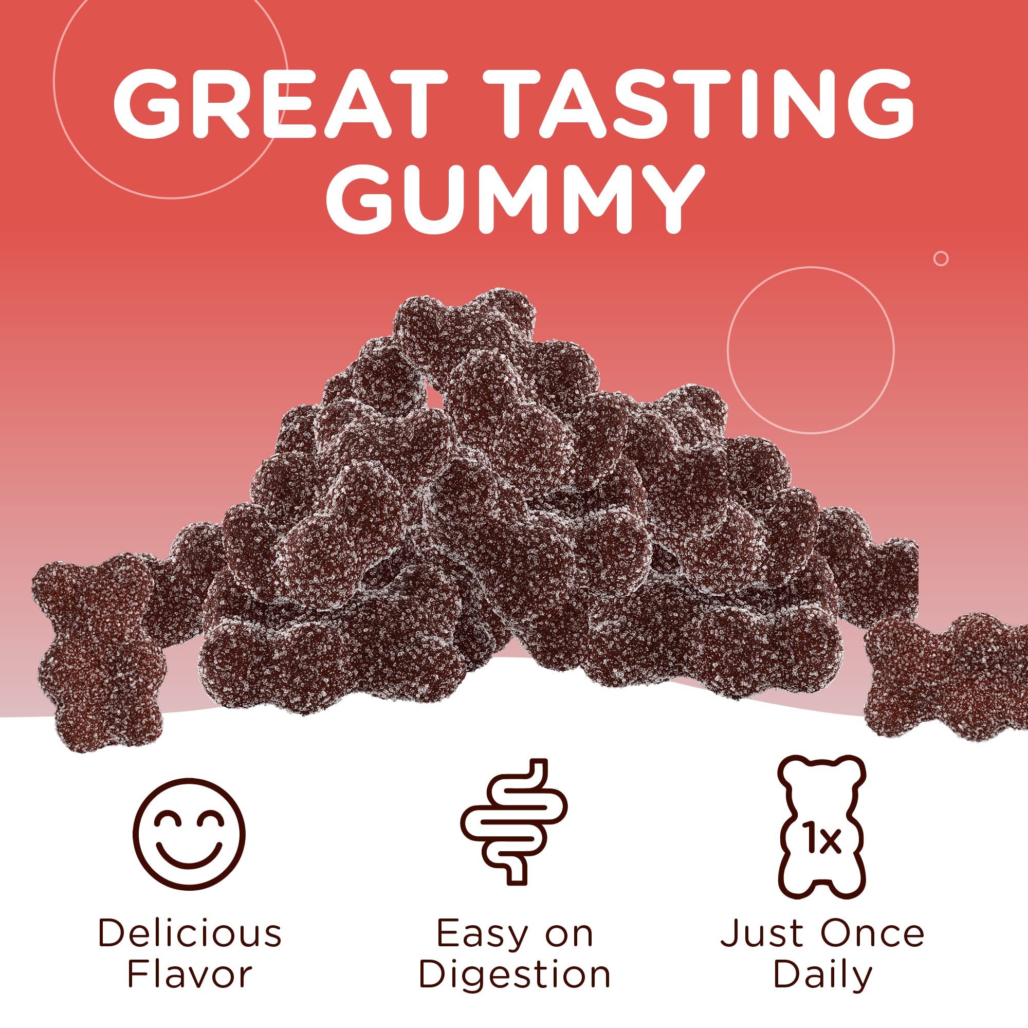 Non-GMO and kosher certified Zahler Iron Gummies packaging