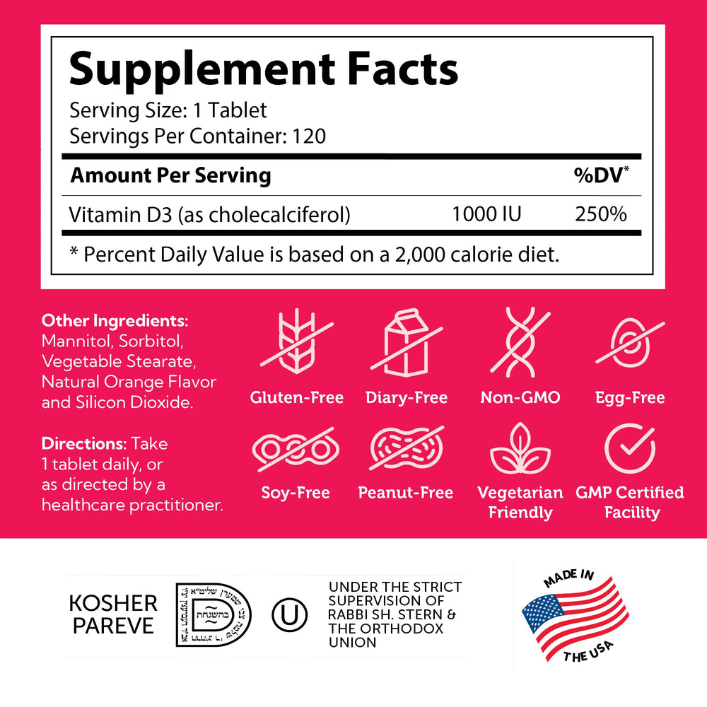 Zahler Junior D3 vitamins for kids – supports bones and teeth