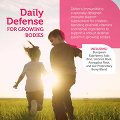 Dosage guide for Zahler Kids Immune Support tablets